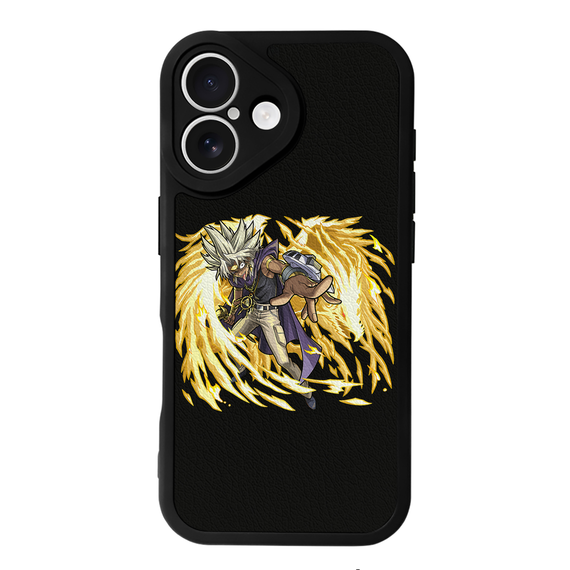 （画像用） 遊☆戯☆王 Yu-Gi-Oh! 【iPhone 16シリーズ対応】シリコンスマホケース（レザー調） 材質：シリコン